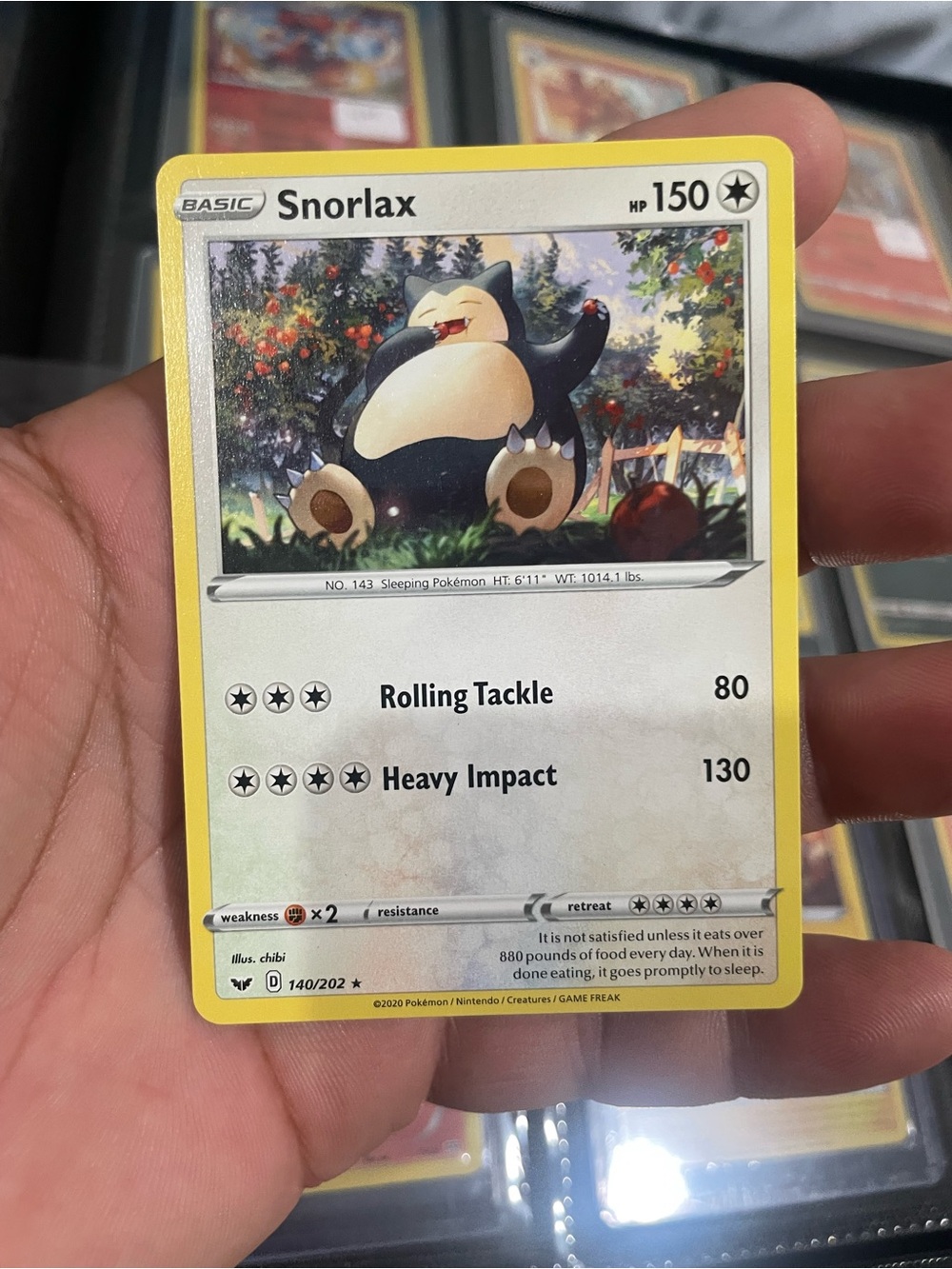 Snorlax Pokemon card